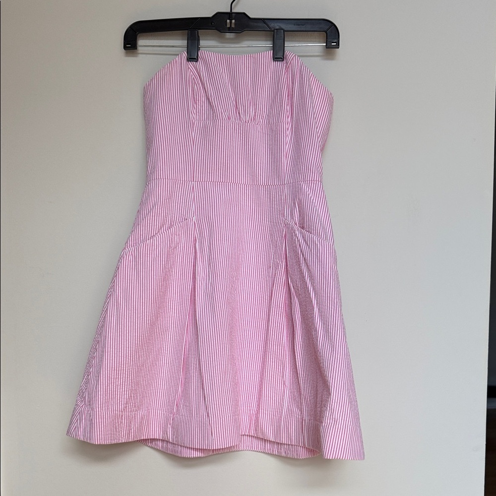 Lilly Pulitzer Seersucker Strapless Dress – Size 0